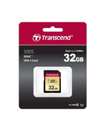 Transcend karta pamięci Micro SDHC 32GB Class 10 ( 95MB/s ) + adapter nr 2