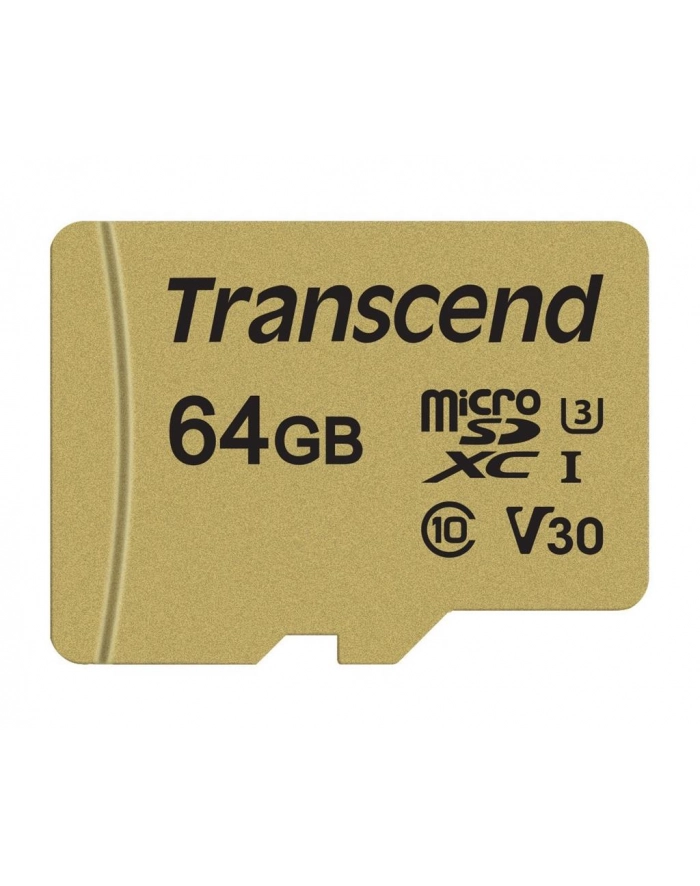 Transcend karta pamięci Micro SDXC 64GB Class 10 ( 95MB/s ) + adapter główny