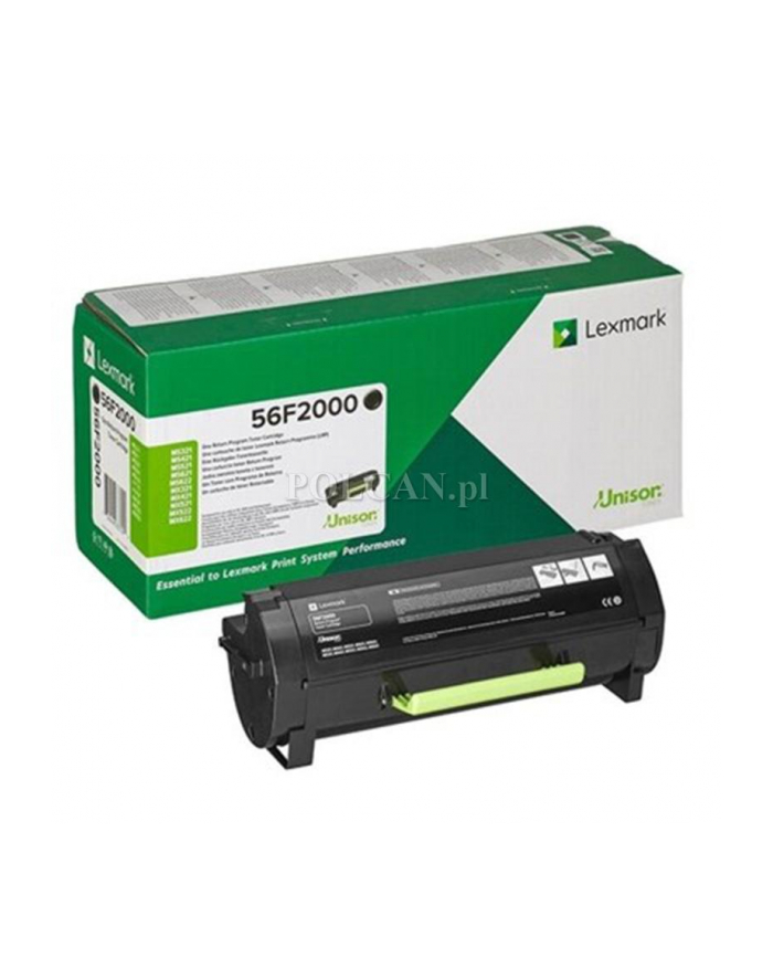Toner Lexmark 56F2000 black | 6 000 str | MS321/421/521/621/622/MX321/421/521 główny