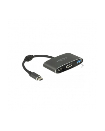 Delock adapter USB Typ-C - USB 3.1 + USB Typ-C+ HDMI (F) 4K (DP Alt Mode)