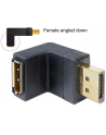 Delock adapter Displayport (M) - Dplayport (F) kątowy 90- dół - nr 13