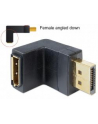 Delock adapter Displayport (M) - Dplayport (F) kątowy 90- dół - nr 2