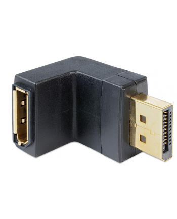 Delock adapter Displayport (M) - Dplayport (F) kątowy 90- dół