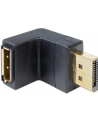 Delock adapter Displayport (M) - Dplayport (F) kątowy 90- dół - nr 9