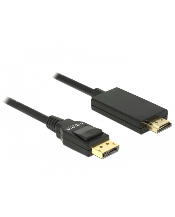 Delock kabel Displayport 1.2 (M) - HDMI-A (M) pasywny 1m; czarny