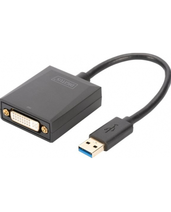 DIGITUS Adapter graficzny DVI 1080p FHD na USB 3.0, aluminiowy