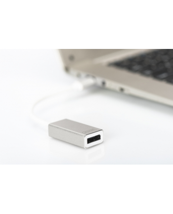 DIGITUS Adapter graficzny DP 4K na USB 3.0 Type-C™, aluminiowy