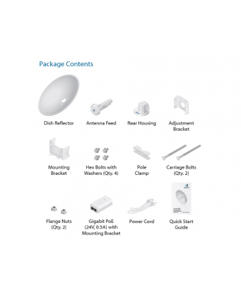 Ubiquiti Networks Ubiquiti PowerBeam 2AC 18dBi 2.4GHz 330+ Mbps, GigE PoE, 400mm Dish Ref. nr 2