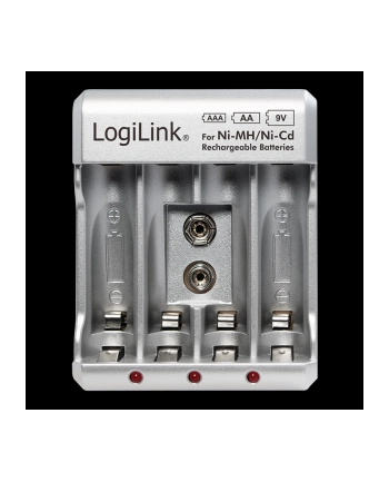 logilink Ładowarka do akumulatorów Ni-Mh, Ni-Cd, AA, AAA, 9V nr 1