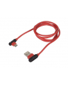 natec Kabel USB 2.0 CM - AM  Extreme Media 1m kątowy lewo/prawo czerwony - nr 12