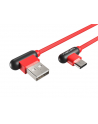 natec Kabel USB 2.0 CM - AM  Extreme Media 1m kątowy lewo/prawo czerwony - nr 13