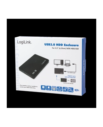 logilink Obudowa zewnętrzna HDD 2.5 SATA USB3.0 czarna nr 1