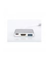 digitus Multi Adapter 1xHDMI 4K 30Hz UHD, 1xUSB Typ C PD, 1xUSB A na USB 3.0 Typ C, z audio, aluminiowy - nr 30