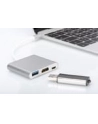 digitus Multi Adapter 1xHDMI 4K 30Hz UHD, 1xUSB Typ C PD, 1xUSB A na USB 3.0 Typ C, z audio, aluminiowy - nr 3