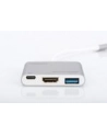 digitus Multi Adapter 1xHDMI 4K 30Hz UHD, 1xUSB Typ C PD, 1xUSB A na USB 3.0 Typ C, z audio, aluminiowy - nr 4