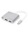 digitus Multi Adapter 1xHDMI 4K 30Hz UHD, 1xUSB Typ C PD, 1xUSB A na USB 3.0 Typ C, z audio, aluminiowy - nr 8