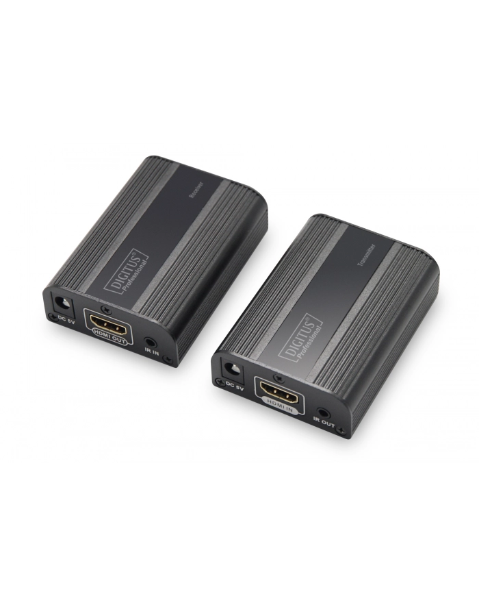 digitus Przedłużacz/Extender HDMI do 30m/60m po skrętce Cat.6/7, 4K2K 60Hz UHD, HDCP 2.2, IR, audio (zestaw) główny