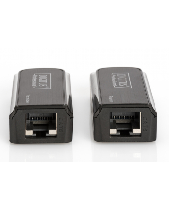 digitus Mini Przedłużacz/Extender HDMI do 50m po skrętce Cat.6/7, 1080p 60Hz FHD, HDCP 1.2, z audio (zestaw)