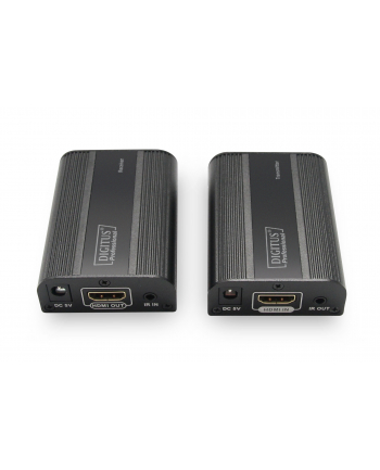 digitus Przedłużacz/Extender HDMI do 30m/60m po skrętce Cat.6/7, 4K2K 60Hz UHD, HDCP 2.2, IR, audio (zestaw)
