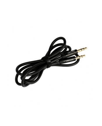 usams Adapter audio jack 3,5mm - 3,5mm YP-01 1 m czarny