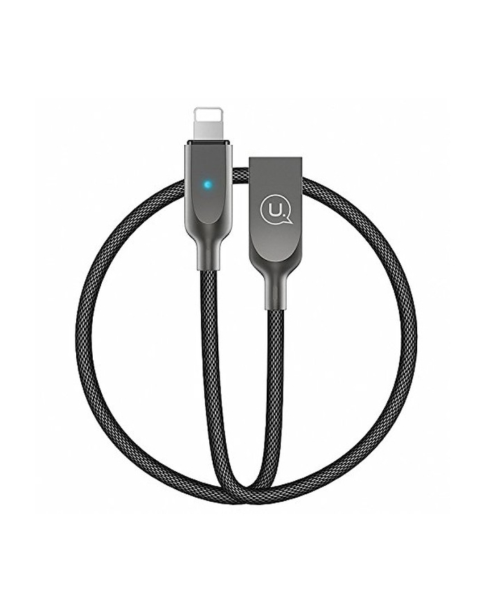usams Kabel power-off U-Sun IPYSUSB201 Lightning 1,9m czarny główny