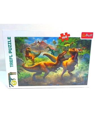 Puzzle 160el - Walczące Tyranozaury 15360 TREFL nr 2