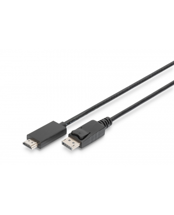 assmann Kabel adapter DisplayPort 1.2 z zatrzaskiem 4K 60Hz UHD Typ DP/HDMI A M/M czarny 2m nr 1