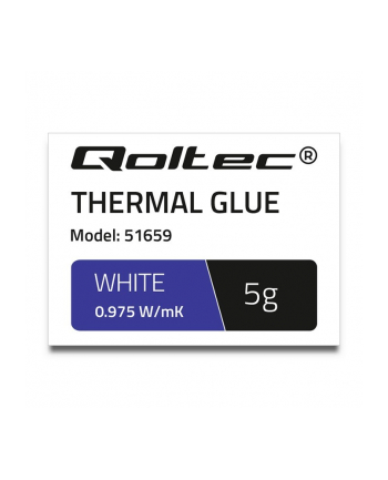 qoltec Klej termoprzewodzący | 0,975W/m-K | 5g | biały