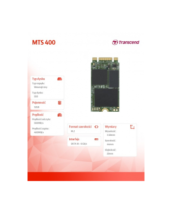 transcend Dysk SSD M2 2242 Sata3 32GB