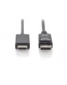 assmann Kabel adapter DisplayPort 1.2 z zatrzaskiem 4K 60Hz UHD Typ DP/HDMI A M/M czarny 1m - nr 19