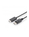 assmann Kabel adapter DisplayPort 1.2 z zatrzaskiem 4K 60Hz UHD Typ DP/HDMI A M/M czarny 1m - nr 22