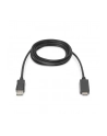 assmann Kabel adapter DisplayPort 1.2 z zatrzaskiem 4K 60Hz UHD Typ DP/HDMI A M/M czarny 1m - nr 30