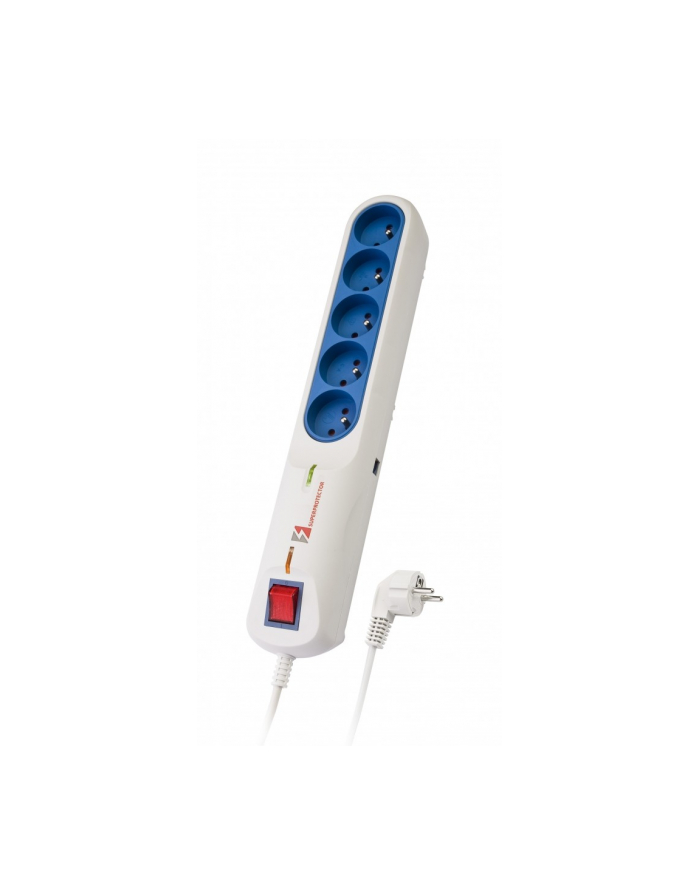 lestar Listwa przeciwprzepięciowa LFT-2005, 3L EMI/RFI, 5,0m, szara główny