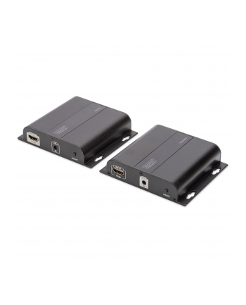 digitus Przedłużacz/Extender HDMI do 120m po skrętce Cat.5e/6 UTP lub IP, 4K 30Hz UHD, z audio (zestaw)