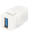 Moduł Keystone USB 3.0, łącznik do gniazd i pustych paneli, żeński/żeński, biały - nr 12