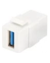Moduł Keystone USB 3.0, łącznik do gniazd i pustych paneli, żeński/żeński, biały - nr 13