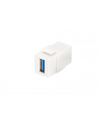 Moduł Keystone USB 3.0, łącznik do gniazd i pustych paneli, żeński/żeński, biały