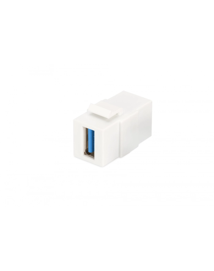 Moduł Keystone USB 3.0, łącznik do gniazd i pustych paneli, żeński/żeński, biały główny