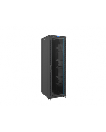 Szafa stojąca Rack 19 37U 600x800mm czarna (drzwi szklane LCD)