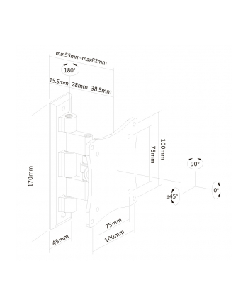 TV SET ACC WALL MOUNT SILVER/10-24'' FPMA-W810 NEWSTAR