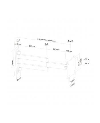 TV SET ACC WALL MOUNT SILVER/10-24'' FPMA-W830 NEWSTAR