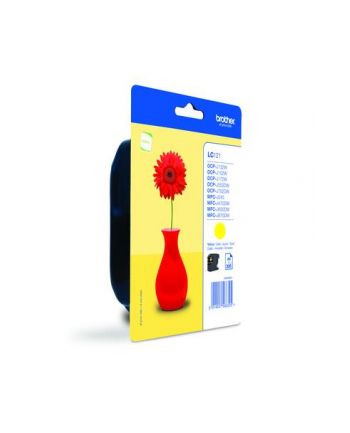 Tusz Brother LC121Y yellow Blister Pack |300 str.| DCP-J552DW/MFC-J470DW nr 2