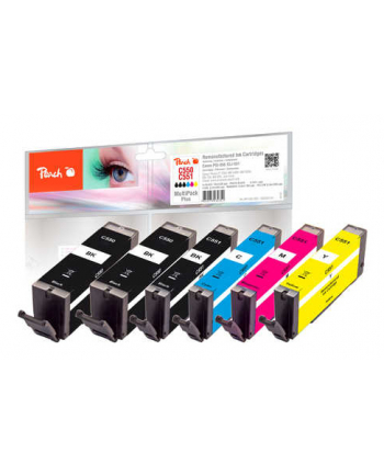 Tusz PEACH Canon PGI-550/CLI-551, REM, Multi-Plus, PI100-328 2x bk,1x Tusz each nr 2
