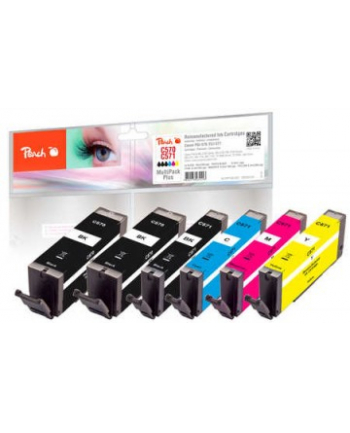 Tusz PEACH Canon PGI-570/CLI-571, REM, Multi-Plus, PI100-337 6x Tusz: 2x bk,1x p