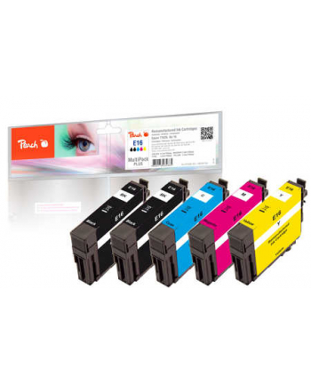 Tusz PEACH Epson No. 16, REM, Multi-Pack-Plus, PI200-501 5x Tusz: 2x bk,1x c,m,y