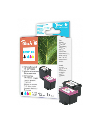 Tusz PEACH PI300-399 HP No 301XL MultiPack | black, color