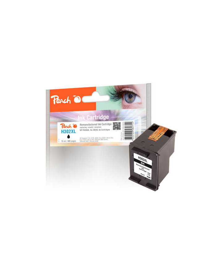 Tusz PEACH PI300-651 HP F6U68A, No 302XL | black główny