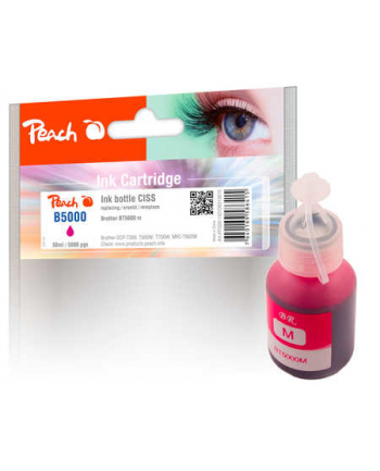 Tusz PEACH PI500-182 Brother CISS BT5000 | magenta
