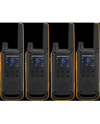 Motorola T82 Extreme Quad Pack  Krótkofalówka, (Walkie-Talkie), 10 km, Czarny