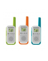 Motorola T42 Triple Pack Krótkofalówka, (Walkie-Talkie), 4 km, 3 kolory - nr 6